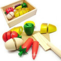 Child Kitchen Wood Vegetables Toy